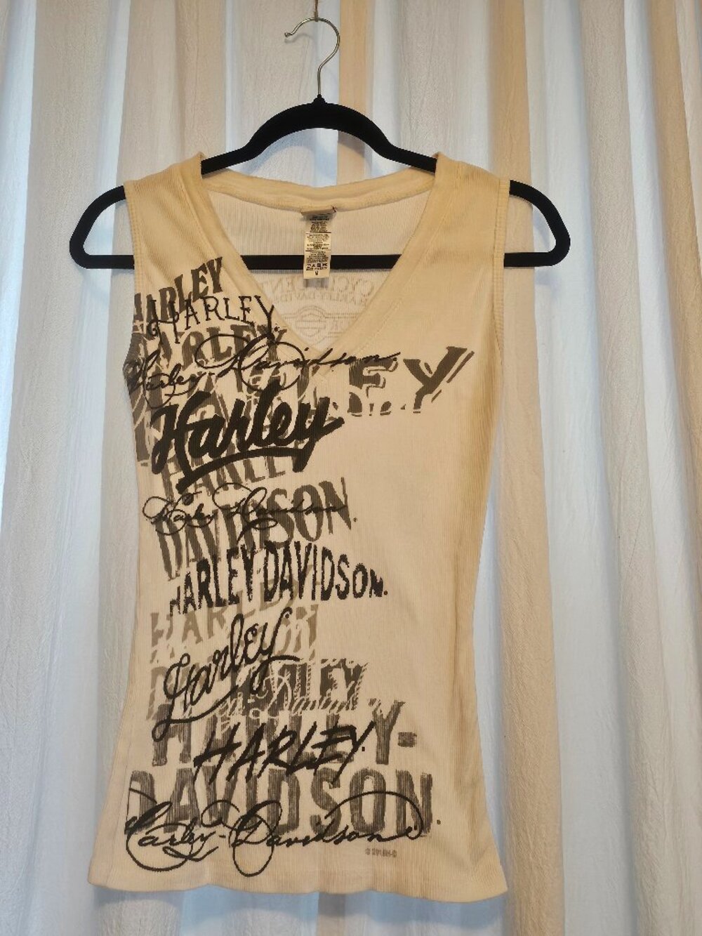 Harley Davidson Womens M Tank Top State College PA Graphic Y2K Style